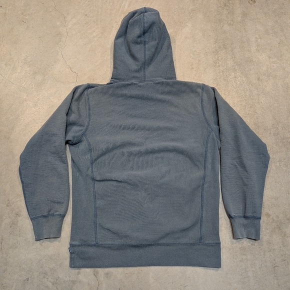 Supreme Authentic Hoodie Men's L Gray/Blue Pull Over - Picture 9 of 11